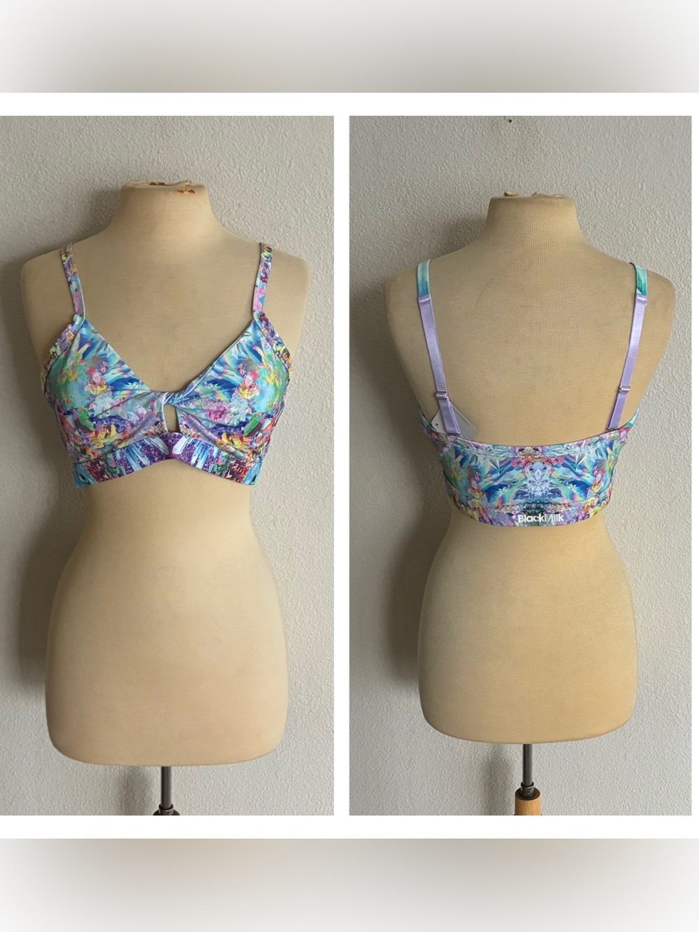 Blackmilk colorful crop top/ sports bra